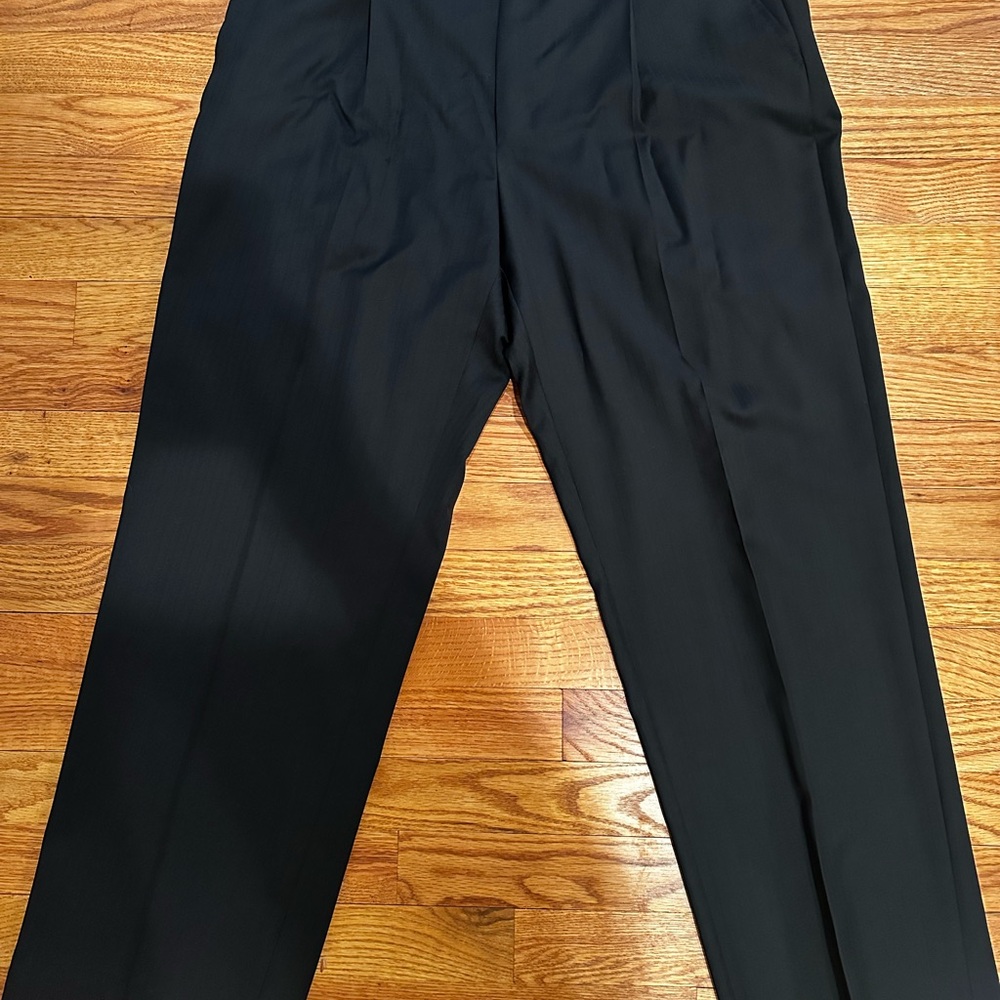 ZEGNA Black High-Waisted Trousers